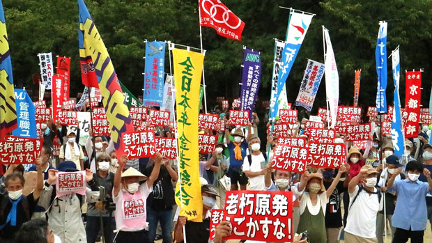 靫公園での集会（9月6日・大阪市）