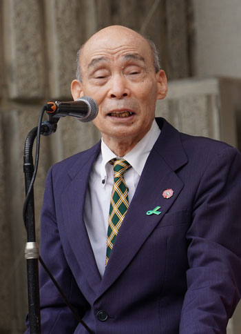 「狭山事件の再審を求める市民集会」にて（5月23日・東京）